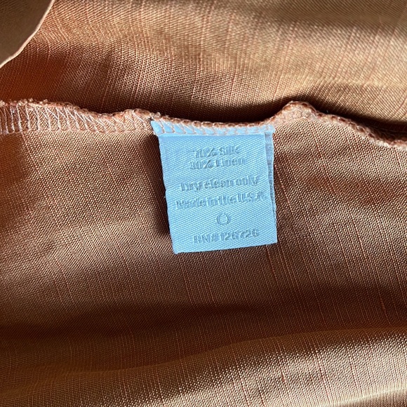 Silk/Linen Blend Skirt size 2 - Picture 3 of 5